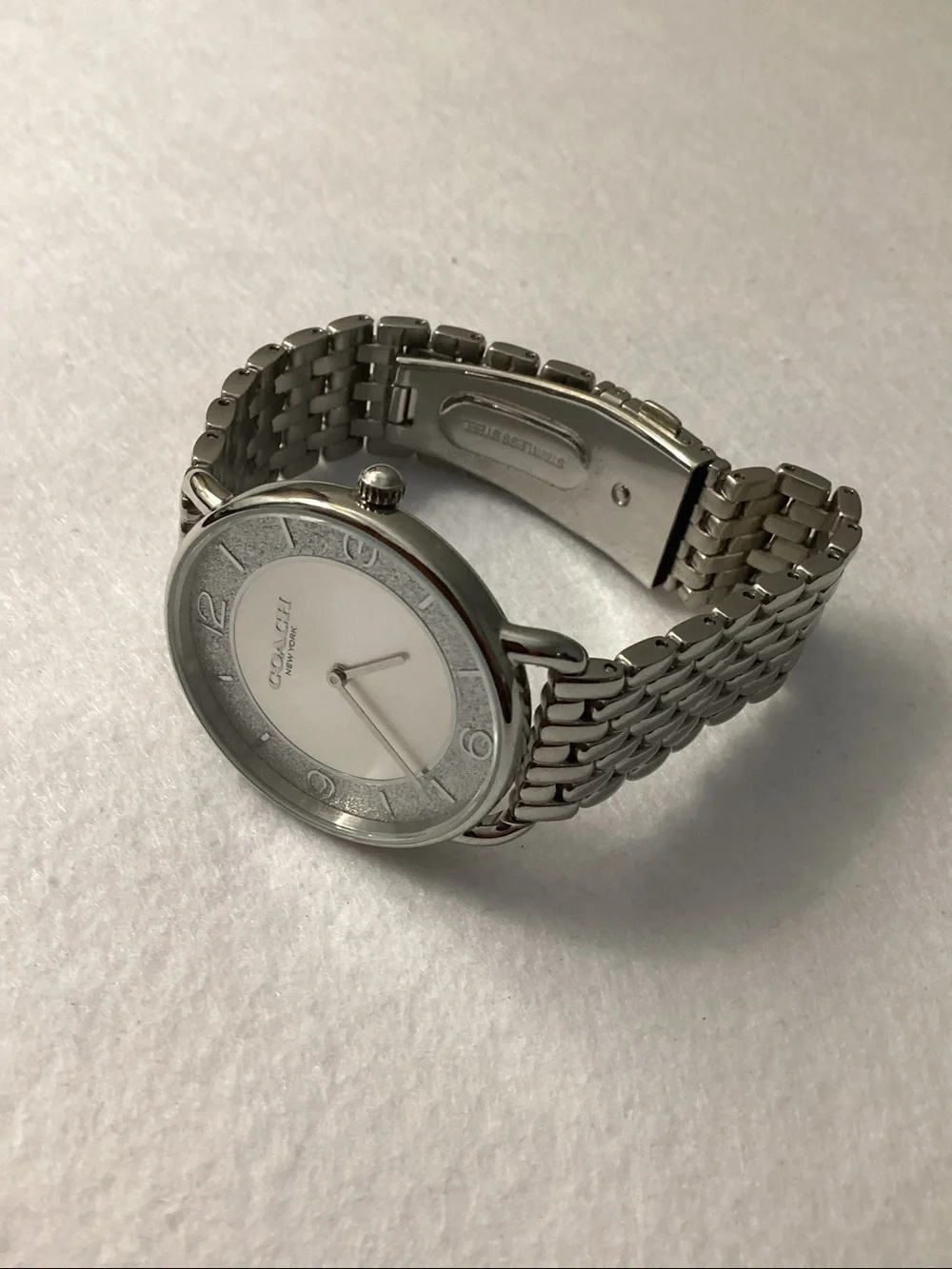 Coach Women's Silver Elliot Stainless Steel Watch 36mm